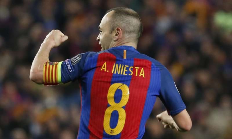 Andres Iniesta - Top 3 những cầu thủ bóng đá số 8 hay nhất